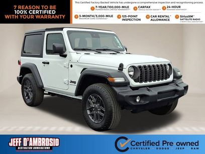 Certified 2024 Jeep Wrangler Sport S