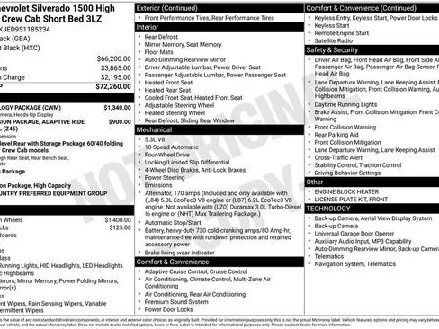 Used 2025 Chevrolet Silverado 1500 High Country w/ Technology Package AWD/4WD image 6