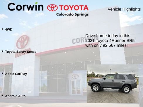Used 2021 Toyota 4Runner SR5 AWD/4WD image 6