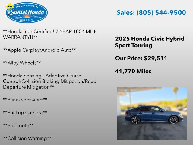 Certified 2025 Honda Civic Sport Touring image 6