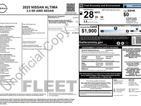 Used 2025 Nissan Altima 2.5 SR AWD/4WD image 4