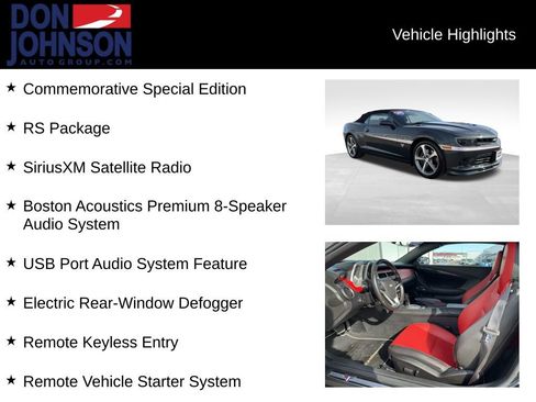 Used 2015 Chevrolet Camaro SS w/ Commemorative Special Edition image 13