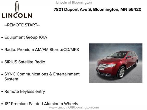 Used 2015 Lincoln MKX AWD w/ Equipment Group 101A image 5