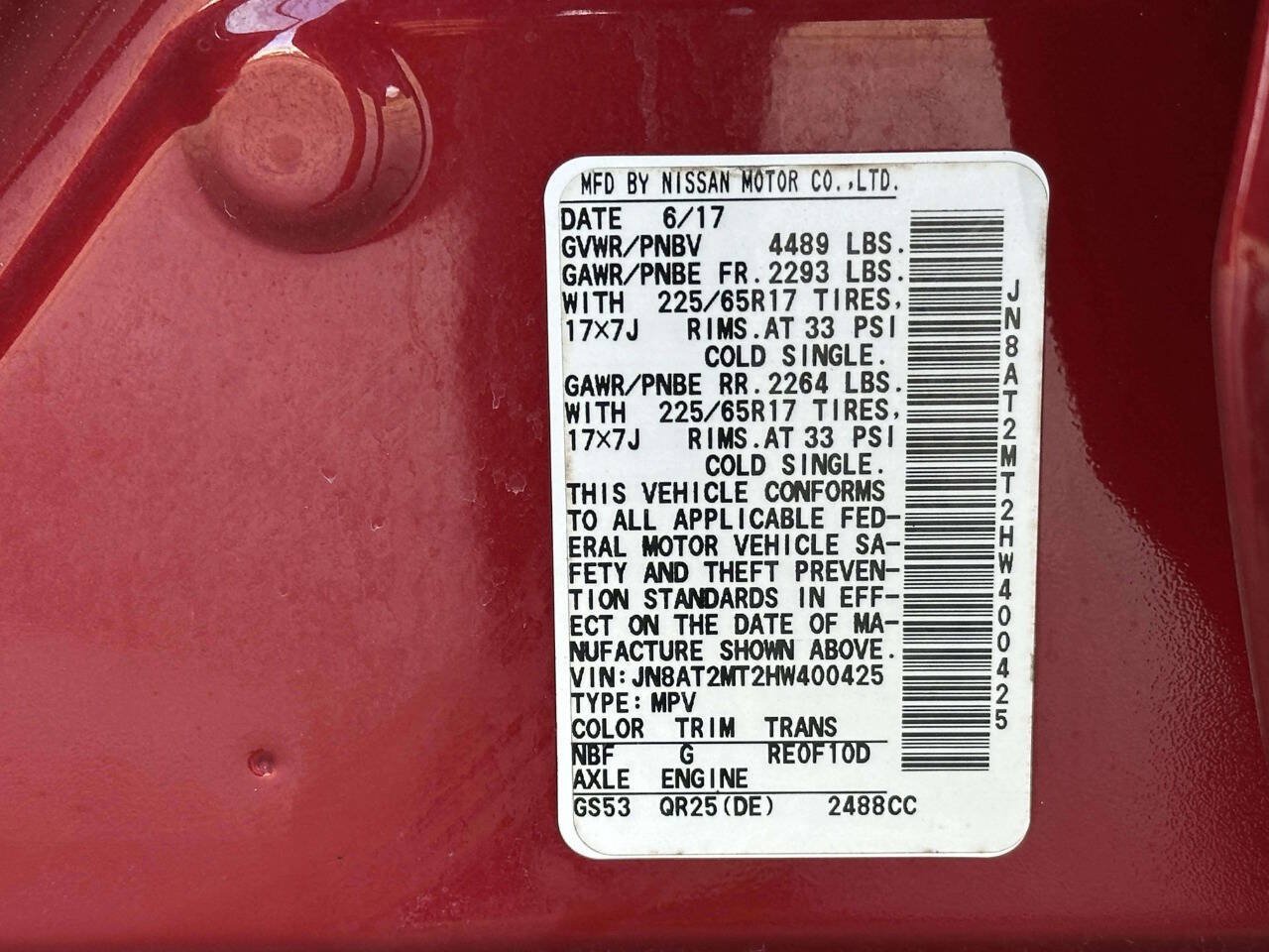 Used 2017 Nissan Rogue SV FWD image 10