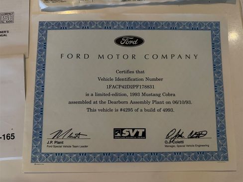 Used 1993 Ford Mustang Cobra RWD image 77