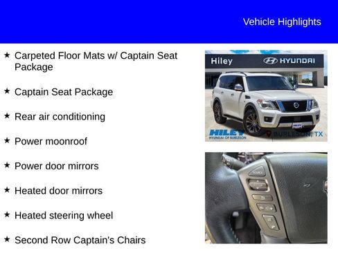 Used 2017 Nissan Armada Platinum w/ Captain Seat Package RWD image 9