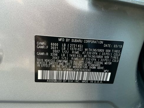 Used 2019 Subaru Ascent Limited w/ Popular Package #2 AWD/4WD image 16