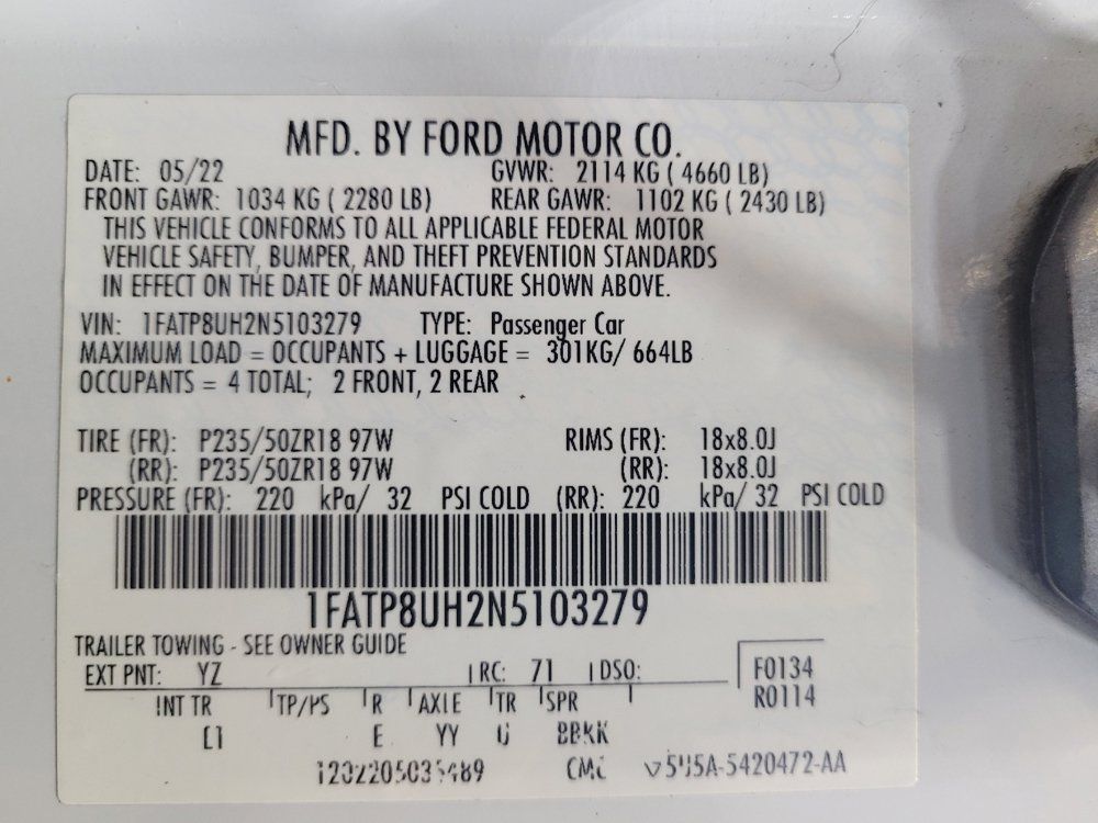 Used 2022 Ford Mustang Premium RWD image 33