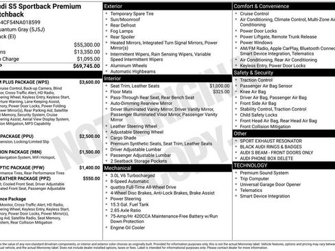 Used 2022 Audi S5 Premium Plus w/ Premium Plus Package image 85
