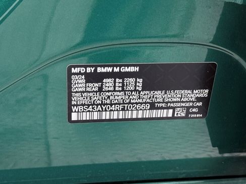 Used 2024 BMW M3 Competition w/ Executive Package image 66