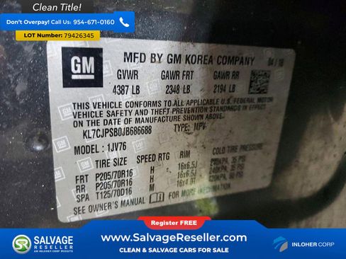 Used 2018 Chevrolet Trax LT w/ LT Convenience Package image 16