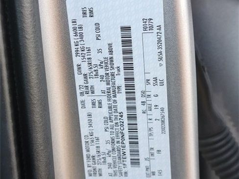 Certified 2022 Ford F150 XLT w/ Equipment Group 302A High image 32