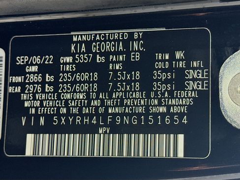 Used 2022 Kia Sorento EX w/ Panoramic Sunroof Package image 40