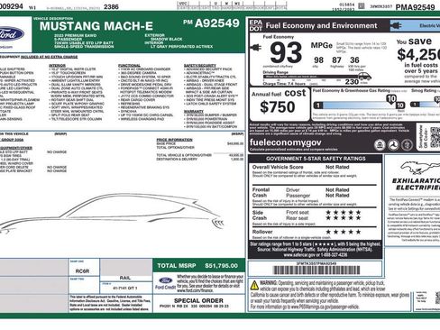 Used 2023 Ford Mustang Mach-E Premium AWD/4WD image 4