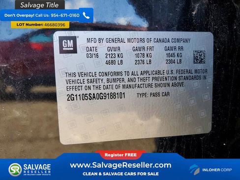 Used 2016 Chevrolet Impala LT w/ Convenience Package image 16