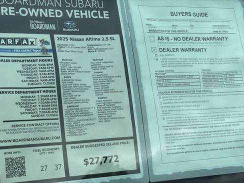 Used 2025 Nissan Altima 2.5 SL AWD/4WD image 33