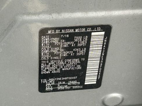 Used 2017 Nissan Armada Platinum w/ Captain Seat Package image 16