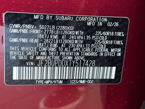 New 2026 Subaru Outback Limited image 28