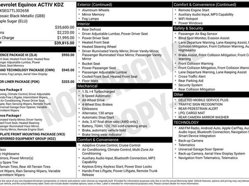 New 2026 Chevrolet Equinox ACTIV w/ Convenience Package III AWD/4WD image 2