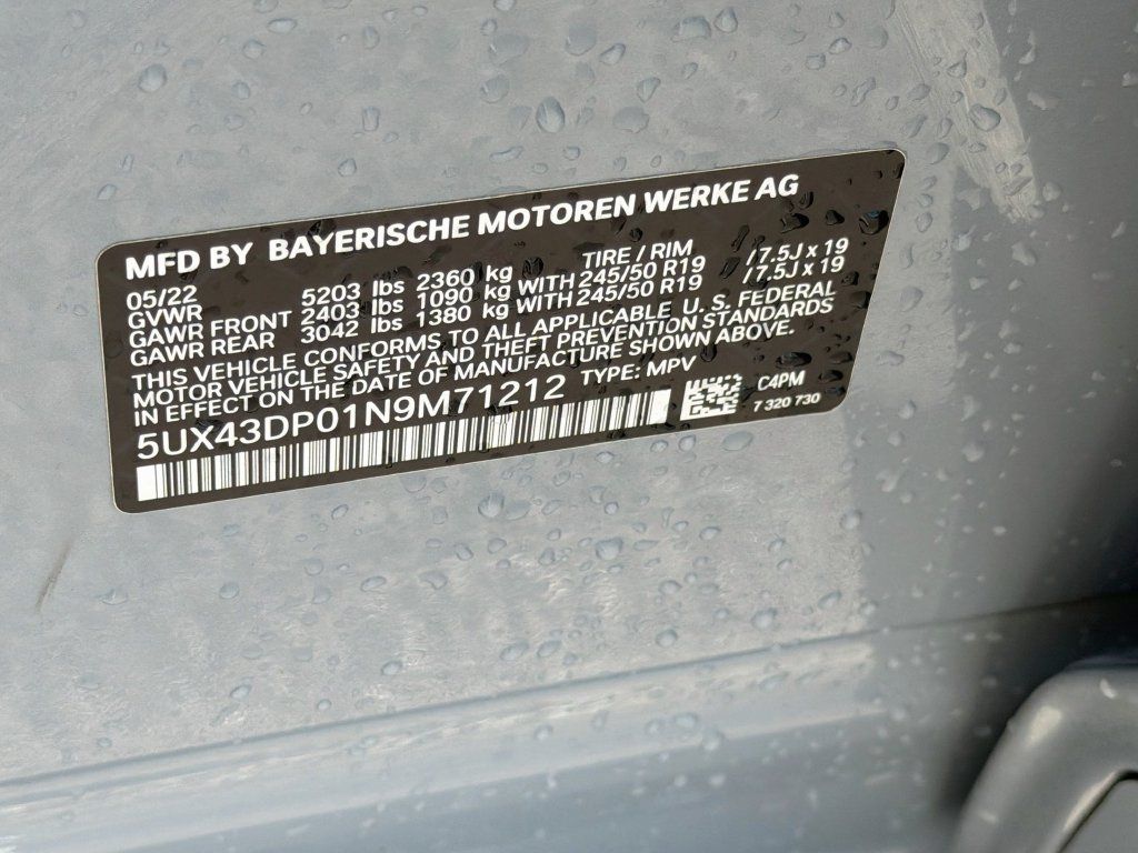 Used 2022 BMW X3 sDrive30i w/ M Sport Package 2 RWD image 44