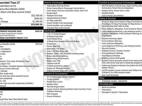 Used 2025 Chevrolet Trax LT w/ LT Convenience Package FWD image 31