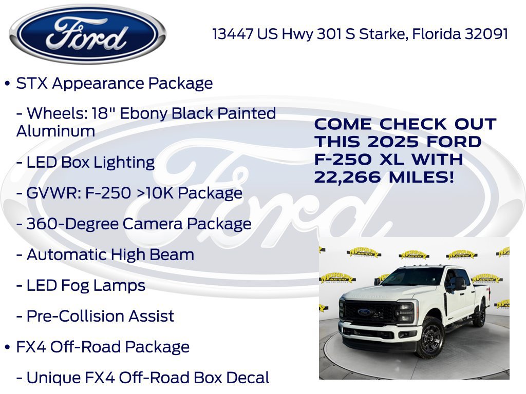 Certified 2025 Ford F250 XL w/ STX Appearance Package AWD/4WD image 22
