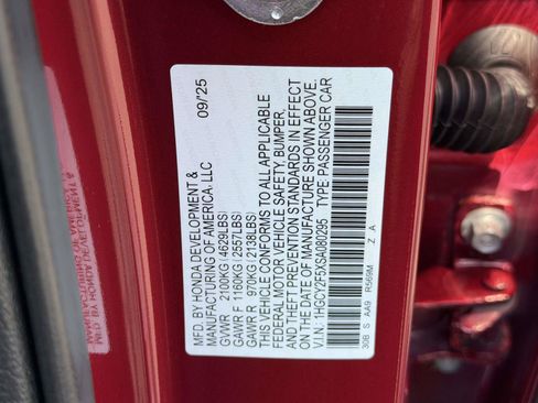 Certified 2025 Honda Accord Sport image 21