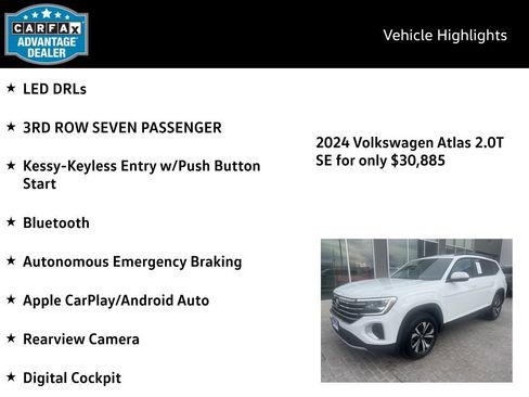 Certified 2024 Volkswagen Atlas SE image 4