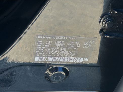 Certified 2020 Honda HR-V LX image 37