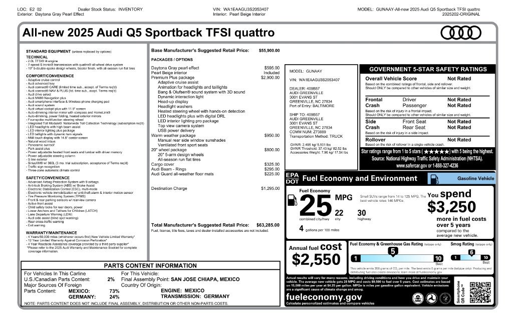 Used 2025 Audi Q5 Premium Plus AWD/4WD image 6