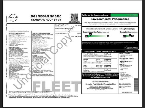 Used 2021 Nissan NV 3500 SV image 7
