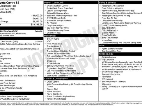 Used 2025 Toyota Camry SE w/ Convenience Package FWD image 5