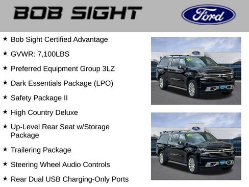 Used 2022 Chevrolet Silverado 1500 High Country w/ LPO, Dark Essentials Package AWD/4WD image 3