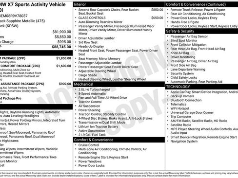 Used 2024 BMW X7 xDrive40i w/ Premium Package AWD/4WD image 3