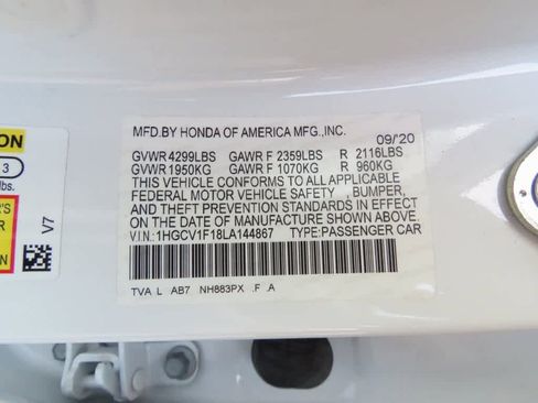 Certified 2020 Honda Accord LX image 25