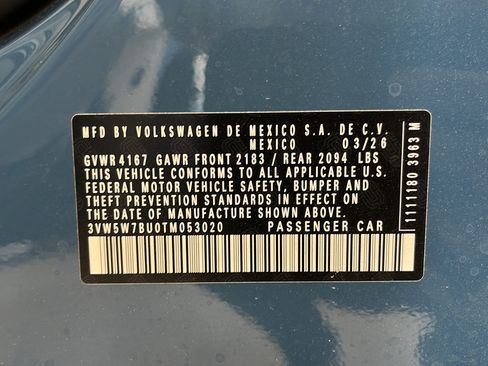 New 2026 Volkswagen Jetta S FWD image 25