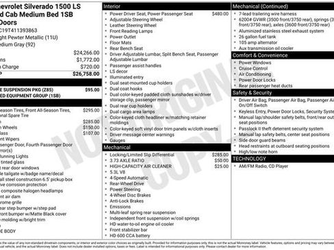 Used 2001 Chevrolet Silverado 1500 LS w/ Firm Ride Suspension Pkg RWD image 2