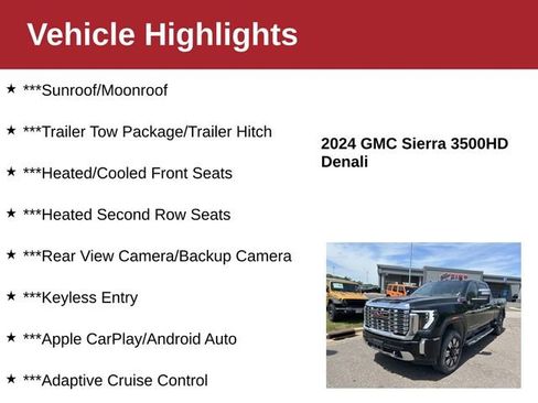 Used 2024 GMC Sierra 3500 Denali w/ Denali Reserve Package AWD/4WD image 4