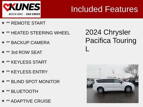Used 2024 Chrysler Pacifica Touring-L FWD image 2