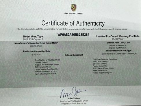 Used 2017 Porsche 718 Cayman S RWD image 50