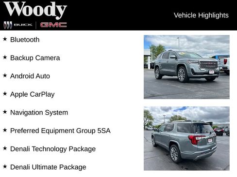 Certified 2023 GMC Acadia Denali w/ Denali Ultimate Package AWD/4WD image 3