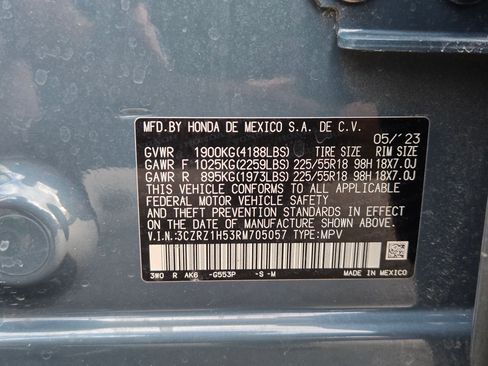 Certified 2024 Honda HR-V Sport image 33