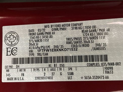 Used 2022 Ford F150 XLT w/ Equipment Group 302A High image 47