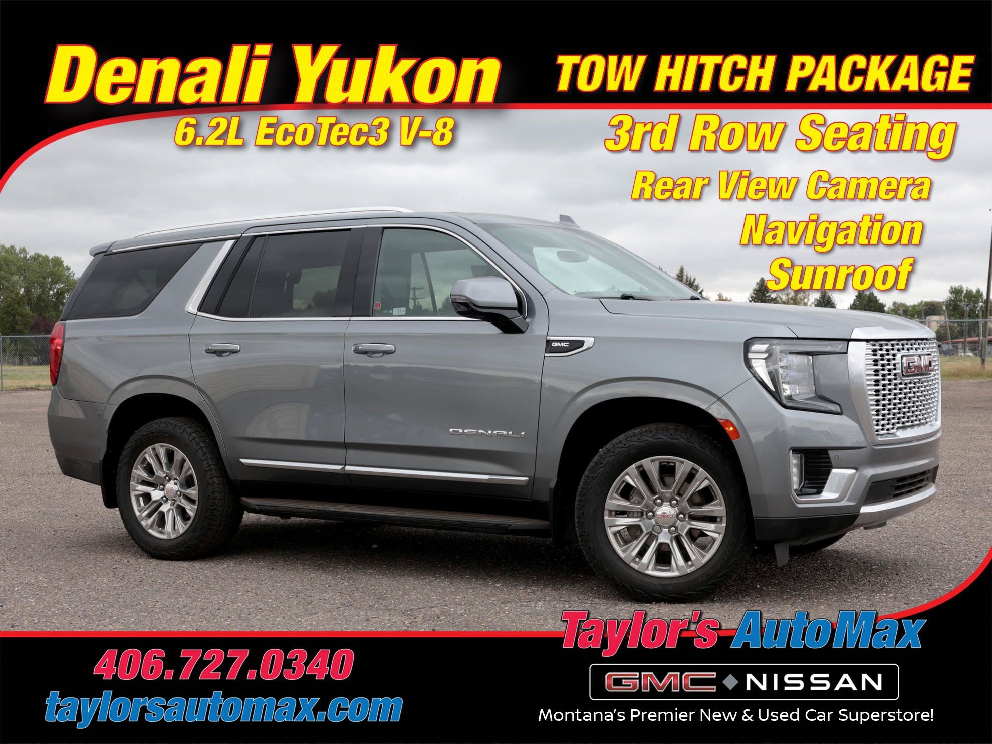 Used 2022 GMC Yukon Denali w/ Advanced Technology Package AWD/4WD image 1