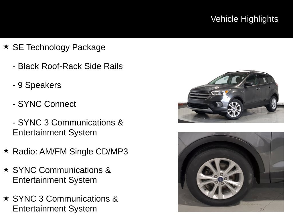 Used 2017 Ford Escape SE w/ Equipment Group 201A FWD image 13