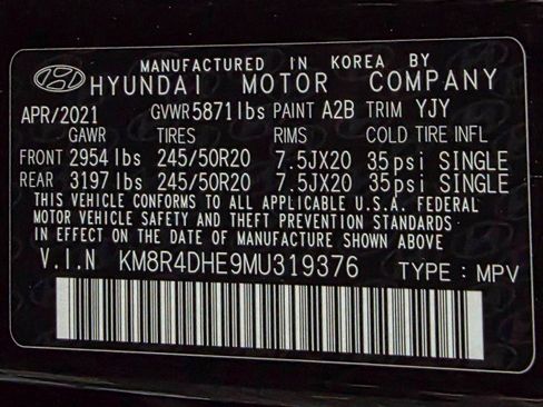 Used 2021 Hyundai Palisade SEL w/ Premium Package image 45