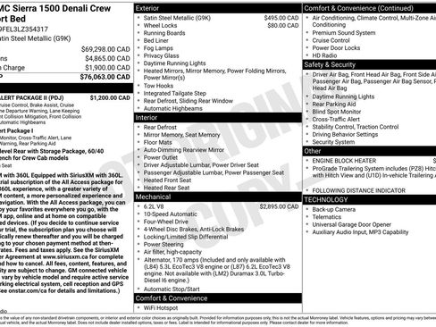 Used 2020 GMC Sierra 1500 Denali w/ Driver Alert Package II AWD/4WD image 37