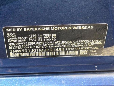 Used 2021 BMW 330i Sedan w/ Executive Package RWD image 24