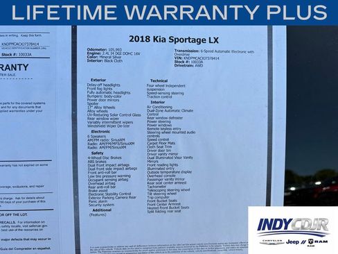 Used 2018 Kia Sportage LX w/ LX Popular Package AWD/4WD image 16