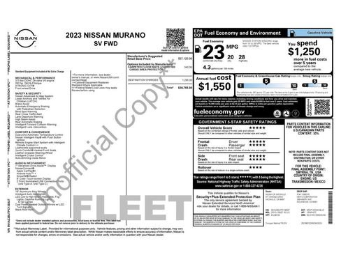 Certified 2023 Nissan Murano SV FWD image 32